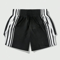2025 Summer New Men’s Running Training Shorts ，Street Life Men's Casual Contrast Striped Boxing Shorts / Outdoor Sports Shorts - Buy online at  Vibe In Cart.