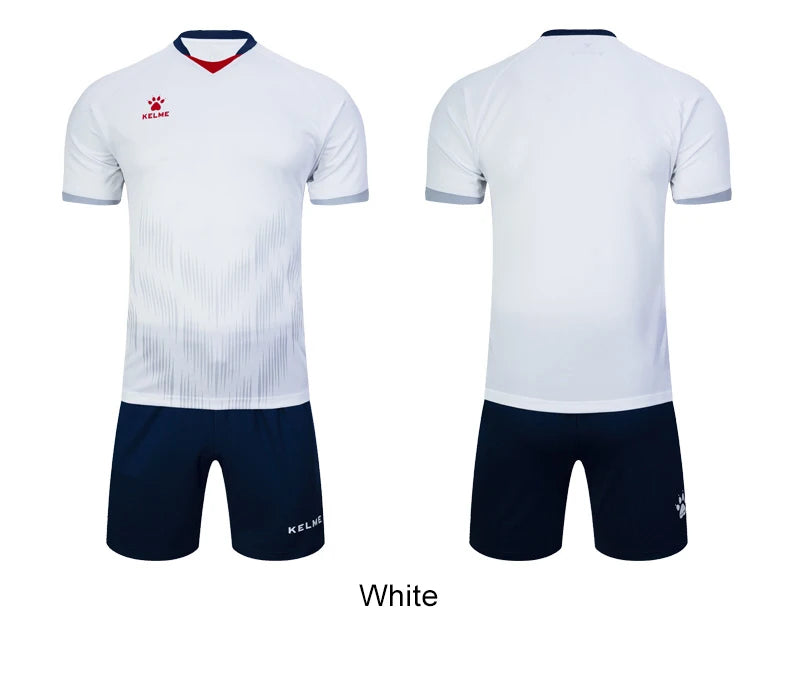 Men's Short Sleeve Polyester Soccer Jersey Tracksuit Set