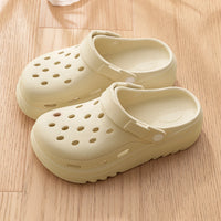 Women and Men's Hole Shoes Summer Non-Slip Outdoor Sandals Closed Toe Shit Feeling Beach Slippers Thick Bottom Soft Bottom - Buy online at  Vibe In Cart.