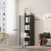 6-Layer Dustproof Plastic Wardrobe Storage Cabinet for Bedroom