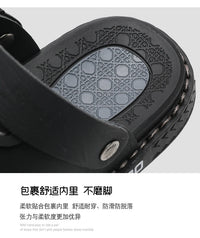 Men's Baotou Sandals Summer new Outdoor Cool Breathable Anti slip Waterproof Beach Shoes Soft Sole Fashion Dual purpose Slippers - Buy online at  Vibe In Cart.