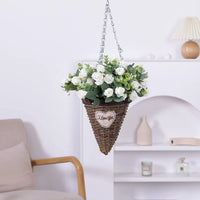 10 Heads Artificial Flower Silk Rose white Eucalyptus leaves Peony Bouquet Fake Flower for Wedding Table Party Vase Home Decor - Buy online at  Vibe In Cart.