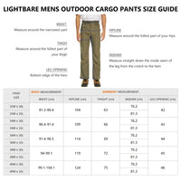Lightbare Men's Stretch Hiking Golf Cargo Pants UPF 50+ Cropped with Roll-Up Leg Snaps Water Resistant Straight Fit - Buy online at  Vibe In Cart.