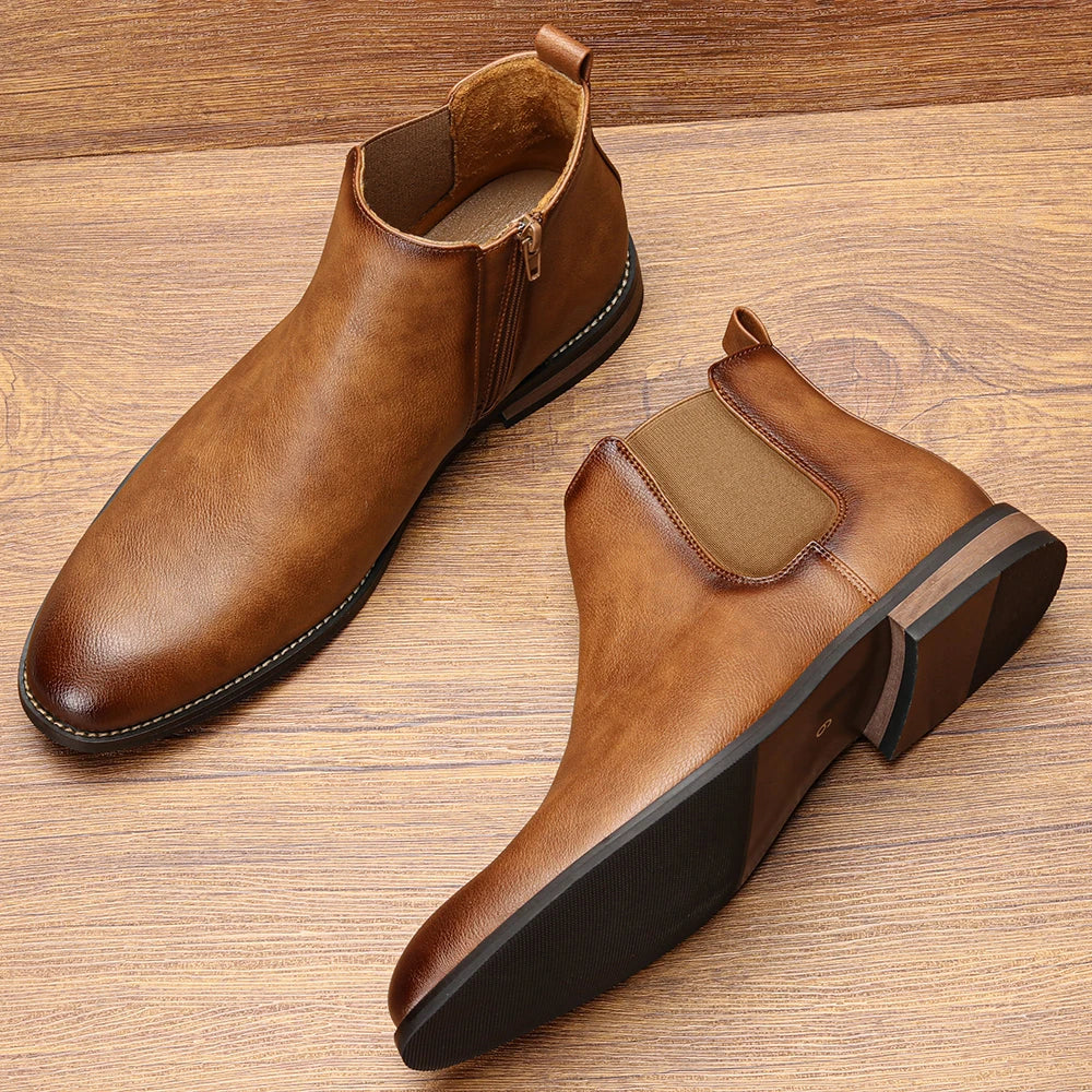 Size 7~13 Men Chelsea Boots  Ankle Boots soft leather Men Boots - Buy online at  Vibe In Cart.