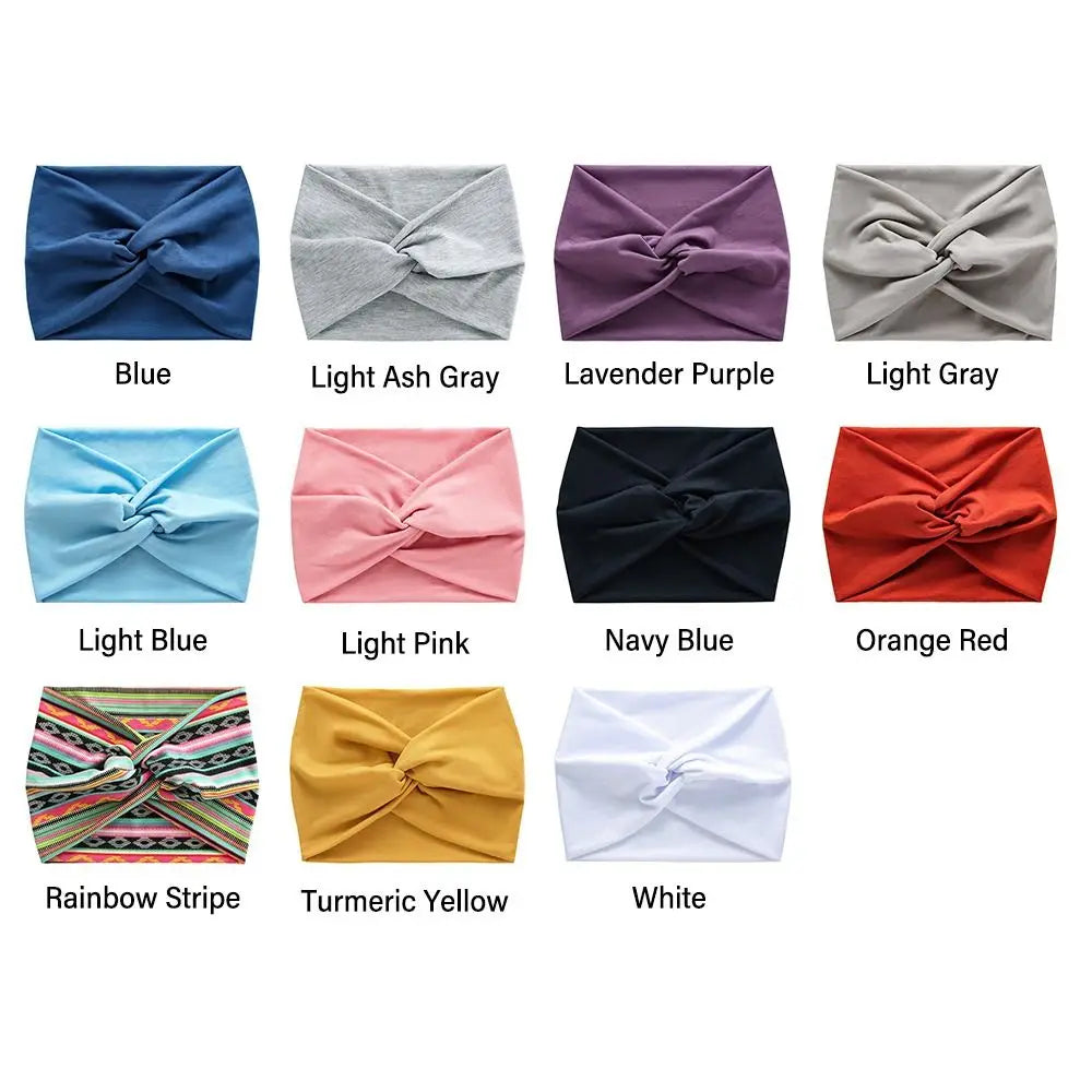 Hair Accessories Twisted Extra Large Thick Wide Headbands Turban Workout Headband Head Wraps for Women - Buy online at  Vibe In Cart.