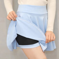 Women's Basic Skirt Summer Shorts Skirt Fashion Versatile School Pleated Casual Mini Skater Plus Size 4XL Fluffy Flared Skirt - Buy online at  Vibe In Cart.