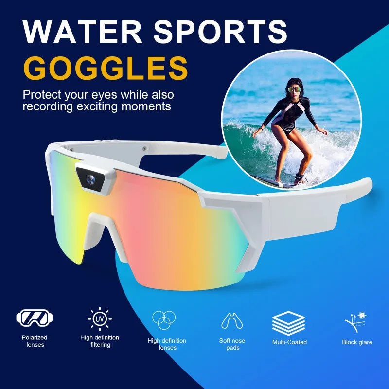 NEW HD Video Glasses Action Camera  Sunglasses Smart Glasses Sports Glasses Outdoor Bicycle Motorcycle Driver Recorder Walk Cam - Buy online at  Vibe In Cart.