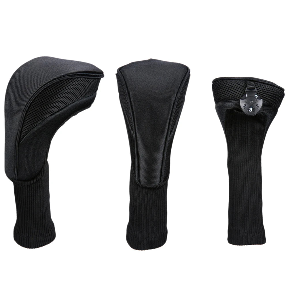 3Pcs/Set Long Neck Golf Club Head Covers Wood Driver Protect Headcover Number Tag Fairway Golf HeadCover Golf Accessories - Buy online at  Vibe In Cart.