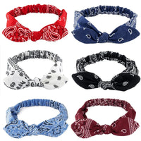 New Boho Women Soft Solid Print Headbands Vintage Cross Knot Elastic Hairbands Turban Bandanas Girls Hair Bands Hair Accessories - Buy online at  Vibe In Cart.