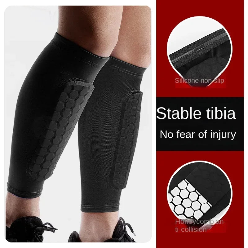 1 PC Honeycomb Soccer Shin Guards Football Shields Sports Legging Shinguards Leg Sleeves Protective Gear Shank Protector - Buy online at  Vibe In Cart.