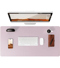 Large Non-Slip PU Leather Office Desk Mat for Mouse and Laptop Pad