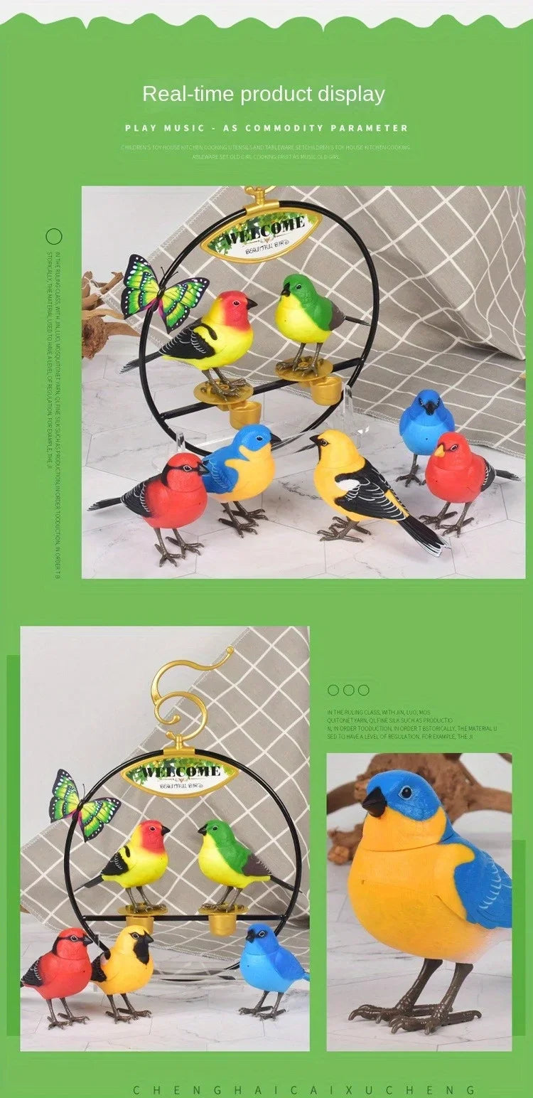 Simulated Electronic Singing Bird Toy with Motion and Sound Control