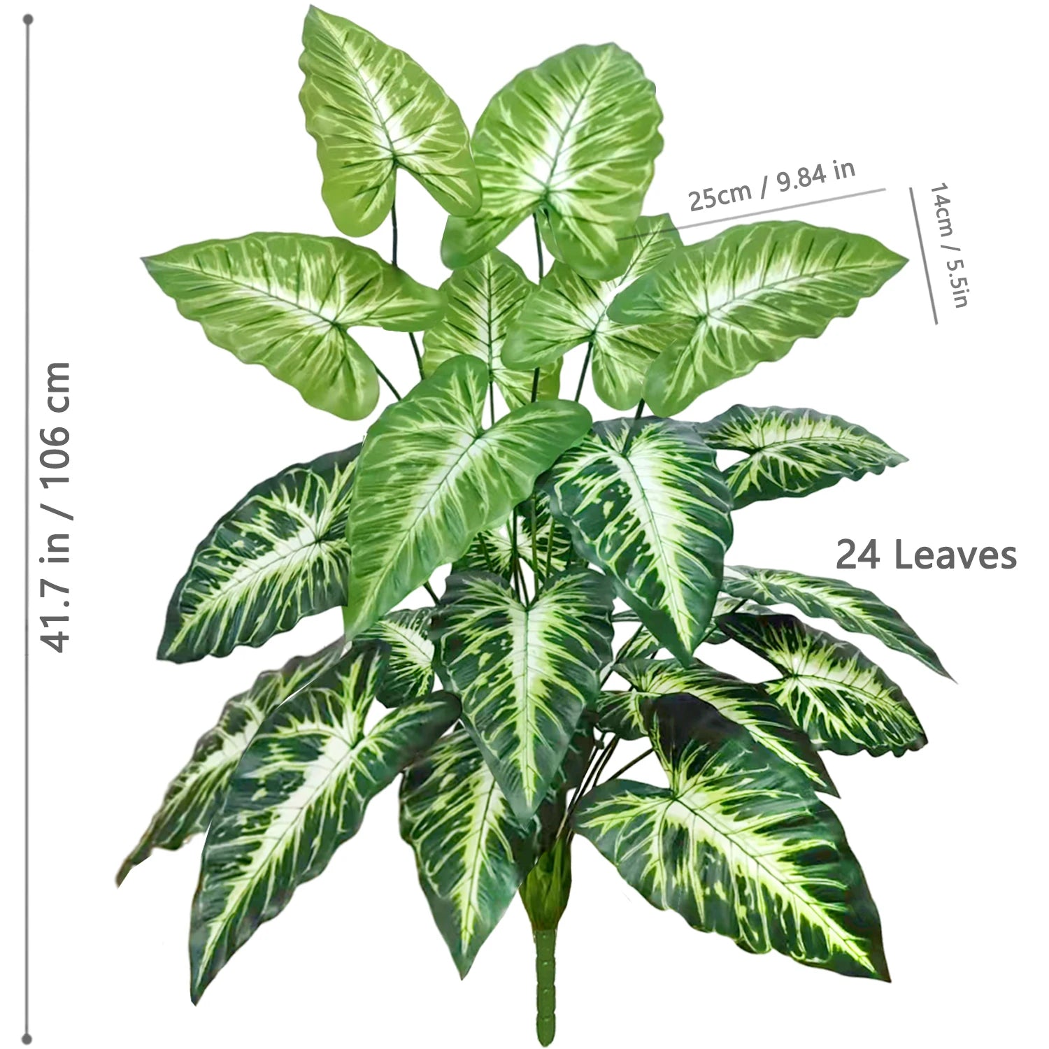 Artificial Calla Lily Fake Plant with Leaves, 60-107cm Plastic