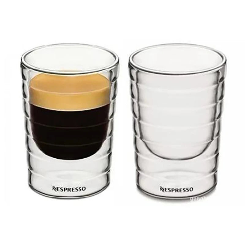 Nespresso Coffee Mug Heat Resistant Double Wall Tea Glass Cup Beer Coffee Handmade Creative Cold Beverage Transparent Drinkware - Buy online at  Vibe In Cart.