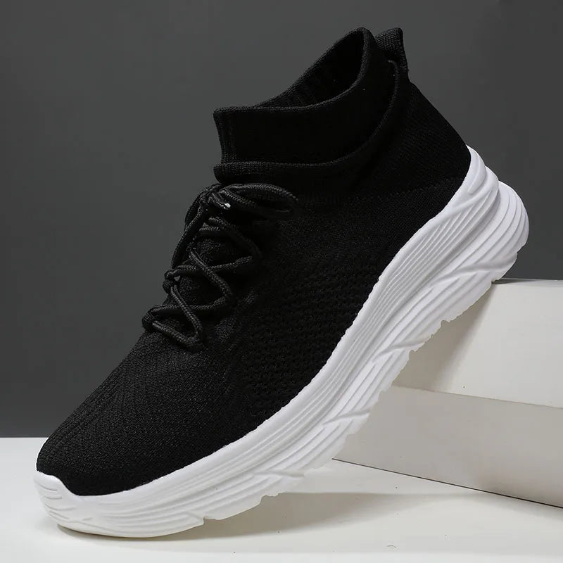 Men's Breathable Lace-Up Casual Sneakers With EVA Insole And Cotton Lining