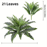 Realistic Boston Ferns 57cm/67cm Artificial Boston Fern Plants 38 Leaves UV Resistant Fake Ferns Greenery for Door Porch Decors - Buy online at  Vibe In Cart.