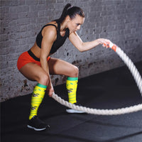 Men's Compression Crew Sports Socks with Nylon Blend