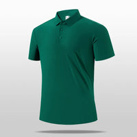Men's Breathable Quick-Dry Polyester Elastane Polo Shirt For Sports