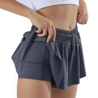2 in 1 Jogger Flowy Athletic Shorts for Women Gym Yoga Workout Running Tennis Skirt Comfy Skort Lounge Cute Clothes Casual Wear