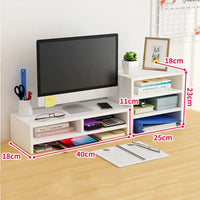 Wooden Laptop Stand with Stable Base and Eyesight Protection