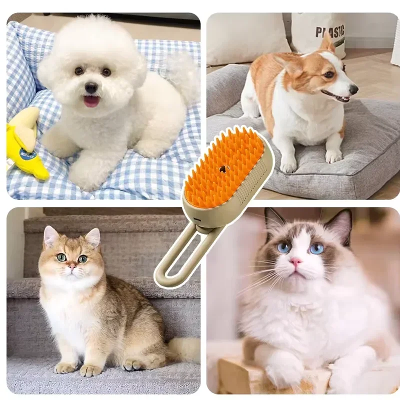Pet Spray Hair Comb Pet Hair Remover Cleaning Brush Cats Grooming Dog Accessories Tools Dematting Water Mist Humidifier Comb - Buy online at  Vibe In Cart.
