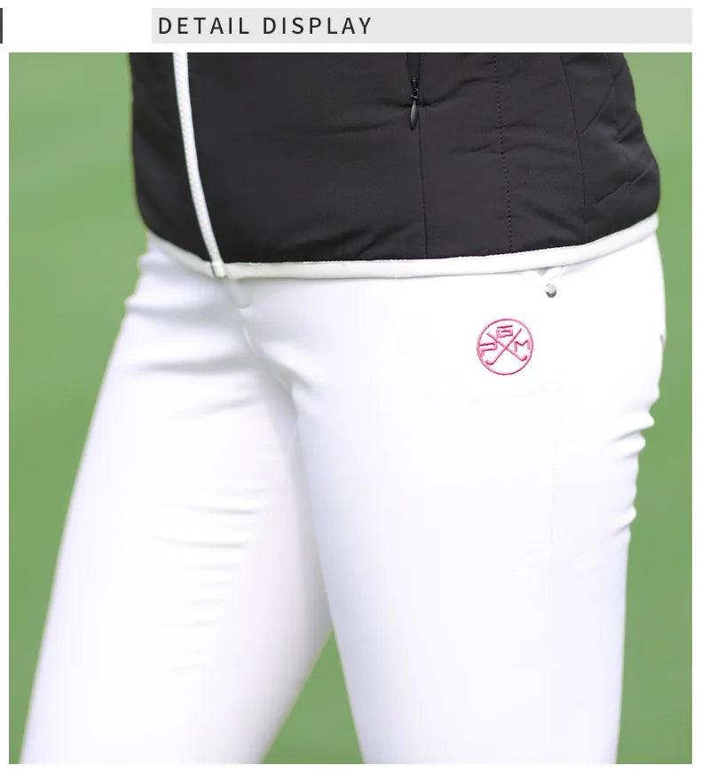 PGM Women Winter Golf Pants Lady Waterproof Warm Pant Fleece Snow Prevention Trousers Girls Elastic Straight Sweatpant XS-XXXL - Buy online at  Vibe In Cart.