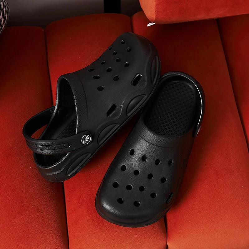 Women's White EVA Flat Sandals Slip-On Anti-Slip Waterproof