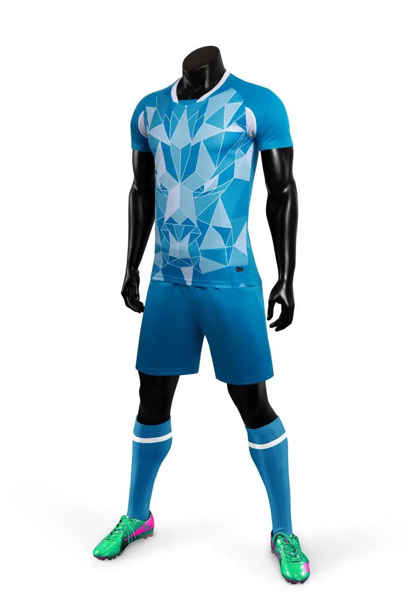 Customizable Unisex Soccer Jersey and Shorts Kit for Adults