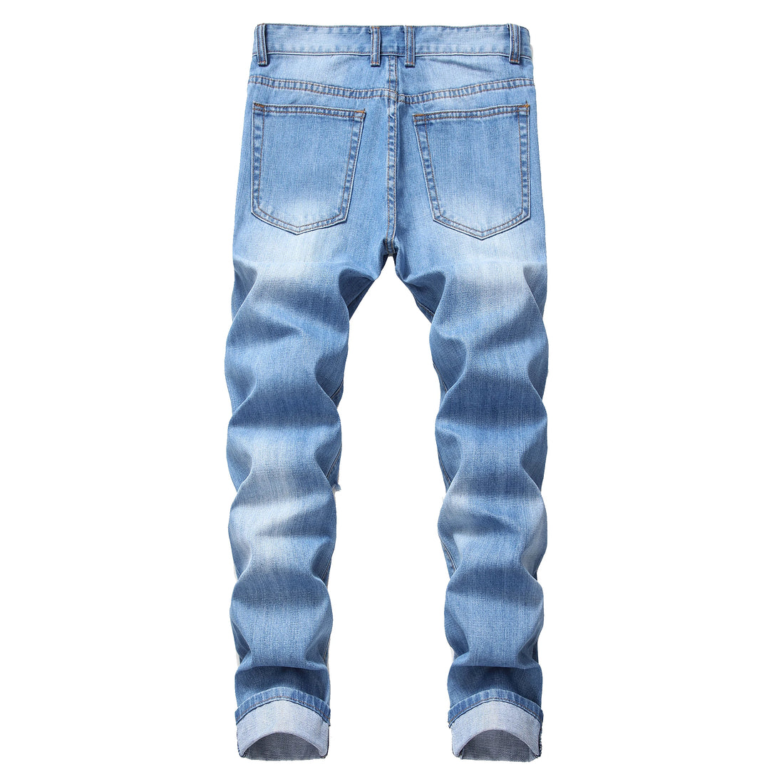 Men's Light Blue Jeans; Men's Fashionable Distressed Jeans; Party Suitable Jeans 305L - Buy online at  Vibe In Cart.