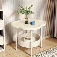 [Stylish Side Table] Stylish Modern Round Side Table with Storage Shelf | Space-Saving, Lightweight for Living Room, Bedroom - Buy online at  Vibe In Cart.