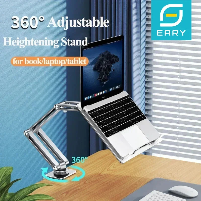 Adjustable Laptop Arm Mount for Desk with 360 Degree Rotation for Up to 17 Inch Laptops