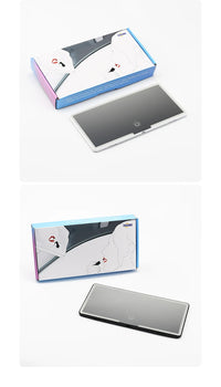 Car Interior Mirrors Sun Visor Plate LED HD Makeup Mirror for Girls Women Rechargeable Fill Light Universal Thin Vanity Mirror - Buy online at  Vibe In Cart.