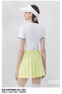 Golfist Golf New Style Short Pleated Skirt High Waist Asymmetrical Casual Gym Tennis Loose Mini Skirt With Shorts Golf Clothes