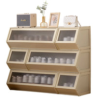 Simple shoe cabinet Household multi-functional free combination storage cabinet Shoe rack Multi-layer with door dust-proof shoe - Buy online at  Vibe In Cart.