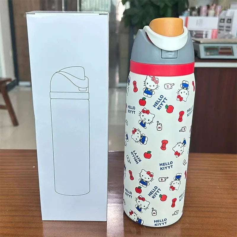 500ml Stainless Steel Thermal Insulated Flask for Kids with Leak Proof Design
