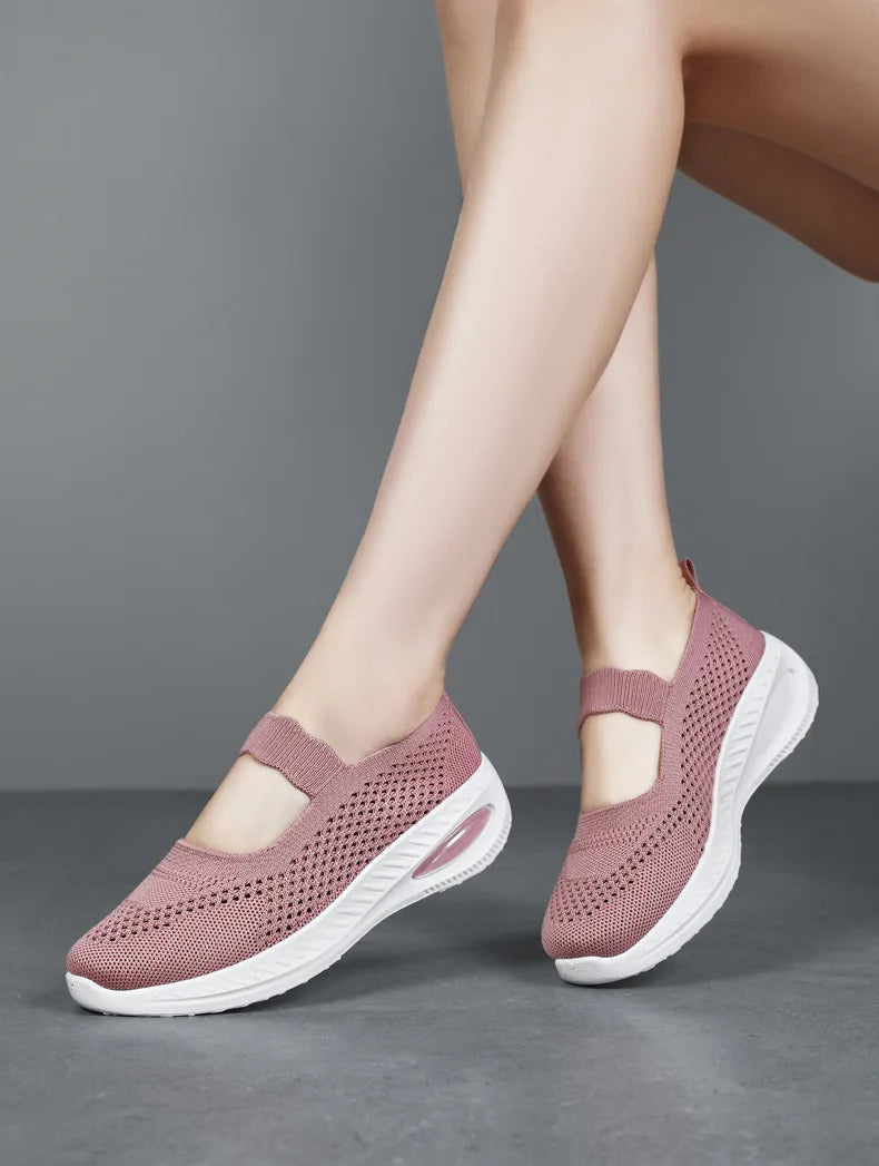 Spring New Fashion Woman Vulcanized  Platform Casual Sneakers Women Flats Mesh Breathable Running Walking Shoes Chunky Sports - Buy online at  Vibe In Cart.