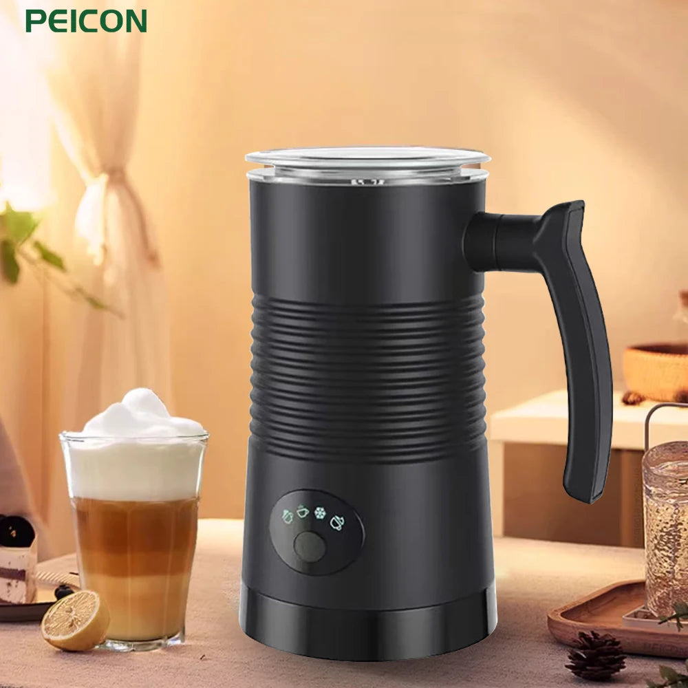 Electric Milk Frother Automatic Rotary Foamer for Coffee Cappuccino Latte 4 in 1 Hot and Cold Foam Maker Milk Frother Foamer - Buy online at  Vibe In Cart.