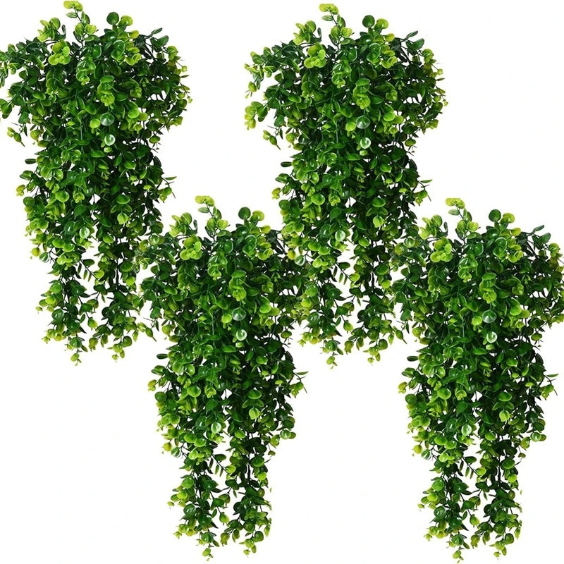1Pcs Artificial 5Forks Rattan Eucalyptus Wall Hanging Simulation Greenery Fake Hanging Plants Vine Diy  Home Outdoor Decor Plant - Buy online at  Vibe In Cart.