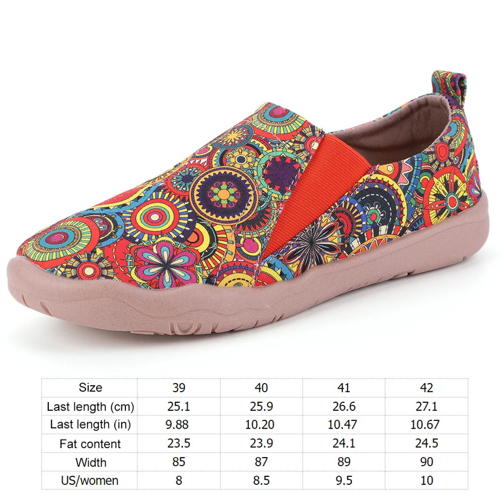 Women Loafers Casual Travel Shoes Anti Slip Slip On Flats Breathable Lightweight Walking Loafers Ethnic Style for Outdoor Travel - Buy online at  Vibe In Cart.