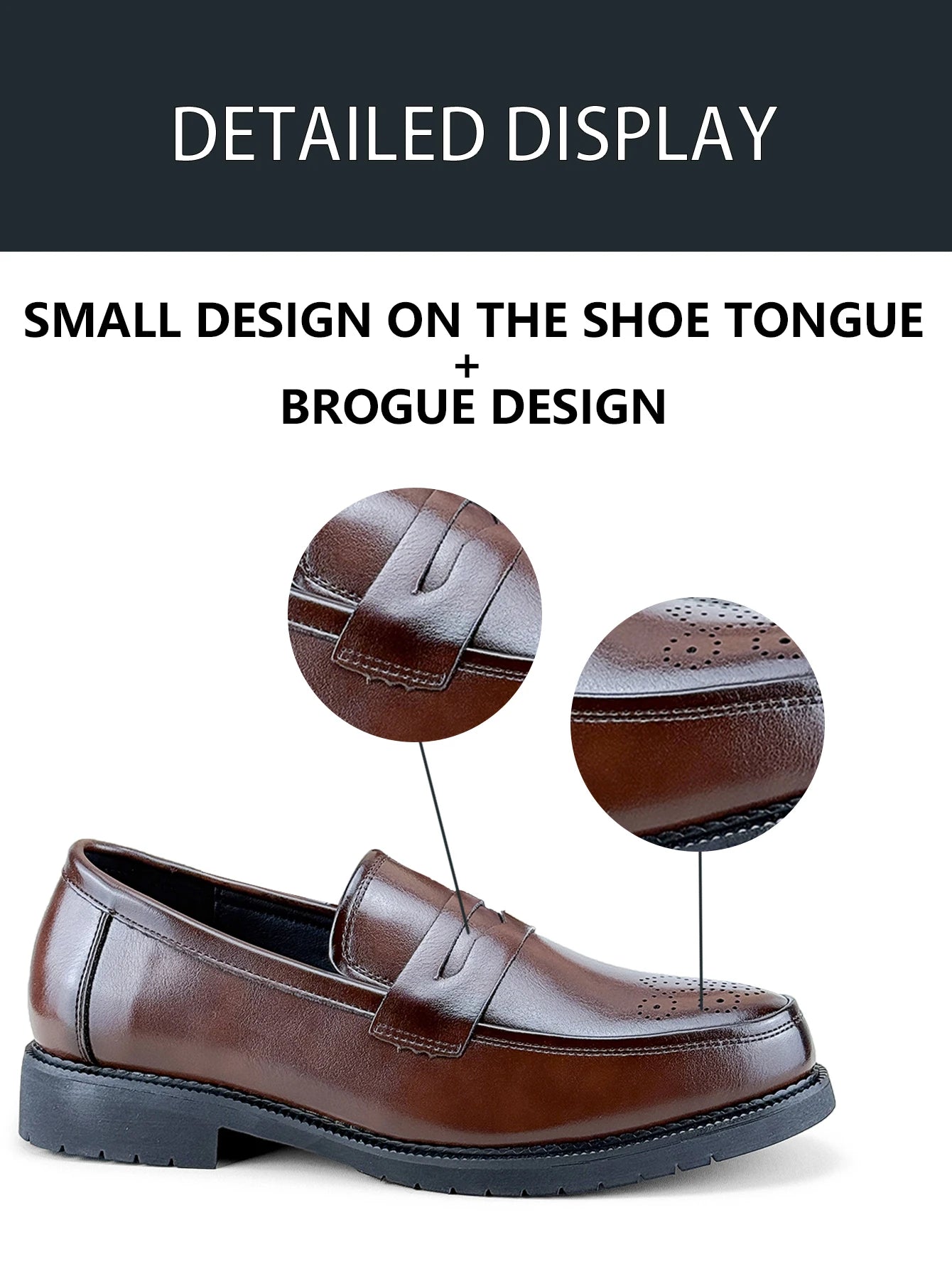 Men's Formal Leather Shoes British Style Oxford Loafers Round Toe Breathable Non-Slip Business Dress Wedding Office Casual Shos - Buy online at  Vibe In Cart.