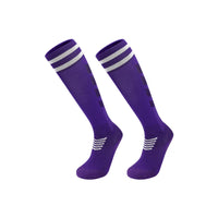 Polyester Knee High Breathable Soccer Socks for Adults and Kids