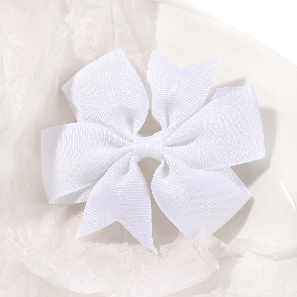 Kids Bow Hair Clip Set With 20 Or 40 Pieces, Random Colors, Grosgrain Ribbon
