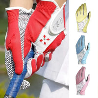 Breathable Women's Golf Gloves Comfortable Wear Resistant Outdoor Sports Gloves Soft Durable PU Leather Golf Mittens - Buy online at  Vibe In Cart.