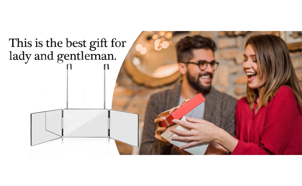 S Travel Portable 360 Trifold Vanity Makeup Mirror with Height Adjustable Telescoping Hook for Hair Self Cutting Fordable Mirror - Buy online at  Vibe In Cart.