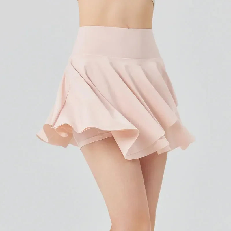 Tennis Skirt for Women with Sun Protection Athletic High-waisted Sun Block Skort Pleated Golf High-Waisted Pleated Shorts Bottom - Buy online at  Vibe In Cart.