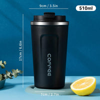 WORTHBUY Thermos Cup 304 Stainless Steel Double Wall Insulated Coffee Mug Leak-proof Thermal Tumbler Travel Portable Drinkware - Buy online at  Vibe In Cart.