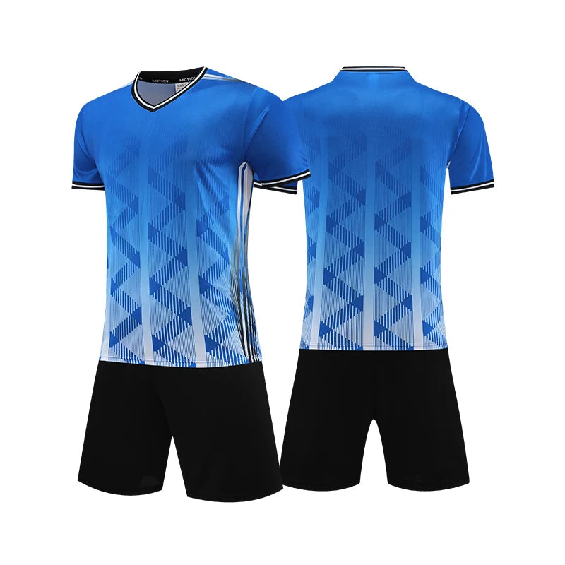 Soccer Uniform Set for Adults and Kids with Shirt and Shorts