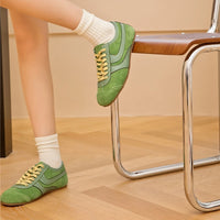 German Training Shoes Women 2025 New Genuine Leather Women Sneakers Flat Lace-up Retro Large Size Forrest Gump Shoes Women - Buy online at  Vibe In Cart.