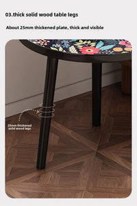 Mandala Coffee Table Removable Mini Desk Wooden Coffee Side Table Living Room Furniture Sofa Bedside Round Table Bedroom Home - Buy online at  Vibe In Cart.