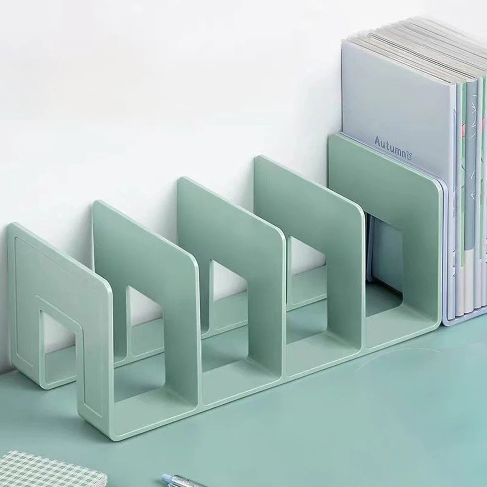 Medium Four-Tier Plastic Book Storage Rack for Office